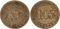 Frankreich 0,05 Franc - Monnaie de N&eacute;cessit&eacute;s - Soci&eacute;t&eacute; de consommation de l\'Est Troyes - ND