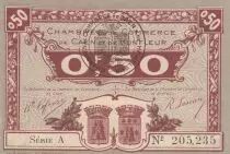 Frankreich 0.5 Franc - Honfleur and Caen Chamber of Commerce - 1920- Serial A