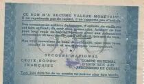Frankreich 0.50 Franc averstamp 5 Franc  Bon de Solidarit&eacute; - WWII - 1941-1942 - VF