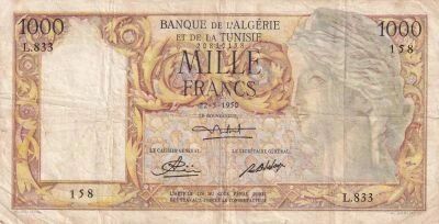 Frankreich 1,000 francs - Woman - Shepherds - May 22, 1950 Series L.833