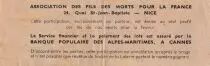 Frankreich 1/10 Loterie Nationale  - \ Le drapeau\  - 1946 - TTB