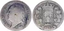 Frankreich 1/2 Franc Louis XVIII - 1823 W Lille - Silver