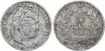 Frankreich 1/4 Franc Louis Philippe I - 1843 B Rouen - Silver