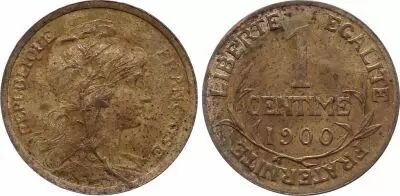 Frankreich 1 Centime Daniel-Dupuis - 1899