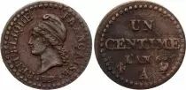 Frankreich 1 Centime Dupr&eacute; - An 6 A Paris - Small 6