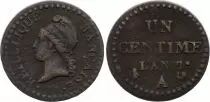 Frankreich 1 Centime Dupr&eacute; - An 7 A Paris