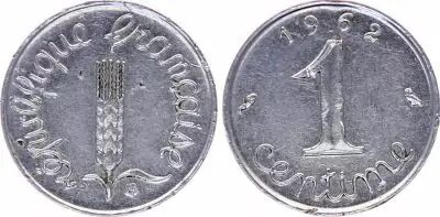 Frankreich 1 Centime Epi - 1962