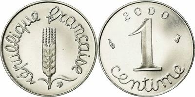 Frankreich 1 centime Epi - 2000 - Proof