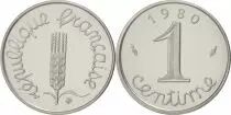 Frankreich 1 Centime Epi Pi�fort 1980 - Silver