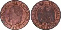 Frankreich 1 Centime Napoleon III - Laureate Head -1862 BB - 3 th ex