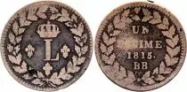 Frankreich 1 Decime Louis XVIII - Strasbourg Blockade - 1815 BB