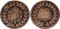 Frankreich 1 Decime Louis XVIII - Strasbourg Blockade - 1815 BB