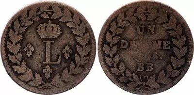 Frankreich 1 Decime Louis XVIII - Strasbourg Blockade - 1815 BB