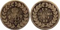 Frankreich 1 Decime Louis XVIII - Strasbourg Blockade - 1815 BB