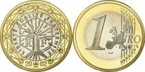 Frankreich 1 Euro 2002 ? Proof (BE) ? From Official Set