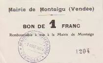 Frankreich 1 F Montaigu