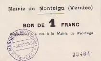 Frankreich 1 F Montaigu