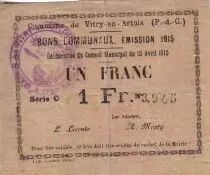 Frankreich 1 F Vitry-En-Artois