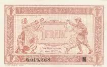 Frankreich 1 Franc - Army Treasury -  1917 - Proof - Serial M