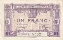 Frankreich 1 Franc - Chamber of Commerce - Calais - 1916 - 1st s&eacute;rie- 5th &eacute;mission