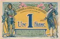 Frankreich 1 Franc - Chamber of Commerce - Grenoble - 1917 - S&eacute;rie 5