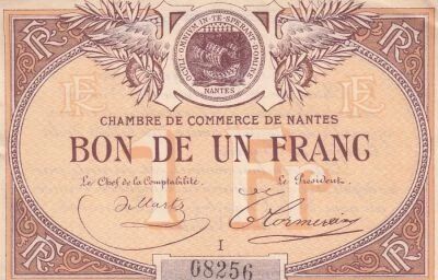 Frankreich 1 Franc - Chamber of Commerce - Nantes - S�rie I