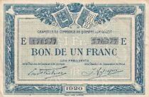 Frankreich 1 Franc - Chamber of Commerce - Quimper and Brest - 1920 - Serial E