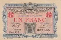 Frankreich 1 Franc - Chamber of Commerce - Toulon - 7Th Edition - 01-06-1922 - Serial 448