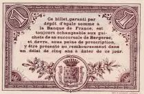 Frankreich 1 Franc - Chambre de Commerce - Bergerac - 05-10-1914 - S&eacute;rie RR 30345