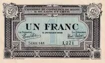 Frankreich 1 Franc - Chambre de Commerce - Blois - Loir-et-cher - 02-07-1918 - S&eacute;rie 141