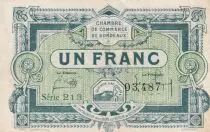 Frankreich 1 Franc - Chambre de Commerce - Bordeaux - 1920 - S&eacute;rie 213