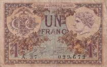 Frankreich 1 Franc - Chambre de commerce - Paris - 10-03-1920 - S&eacute;rie A.37