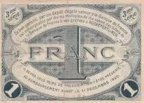 Frankreich 1 Franc - Chambre de Commerce - Rochefort sur Mer - 3&egrave;me s&eacute;rie -28-10-1915
