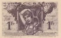 Frankreich 1 Franc - Chambre de commerce de Bordeaux - Serial 7 - P.30-30