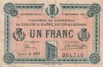 Frankreich 1 Franc - Chambre de commerce de Ch�lons sur Sa�ne, Autun & Louhans - 1920 - P.42-30