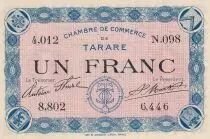 Frankreich 1 Franc - Chambre de commerce de Tarare - Serial N.098 - P.119-1