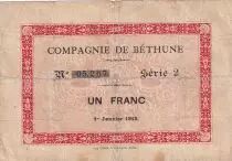 Frankreich 1 Franc - Compagnie de B&eacute;thune - 01-01-1915 - S&eacute;rie 2