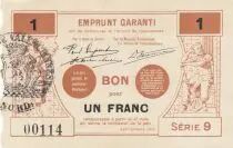 Frankreich 1 Franc - Emprunt Garanti - L\'Arrond de Valenciennes - 09-1915 - Serial 9