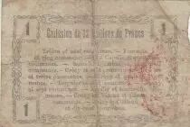 Frankreich 1 Franc - Fourmies - Regional Coupon - 08-05-1916 - Serial 16