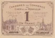Frankreich 1 Franc - Honfleur and Caen Chamber of Commerce - 1915 - Serial 0.02