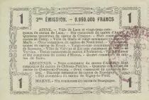 Frankreich 1 Franc - Laon - Regional Coupon - 16-06-1916 - Serial 19