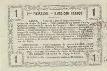 Frankreich 1 Franc - Laon - Regional Coupon - 16-06-1916 - Serial 19