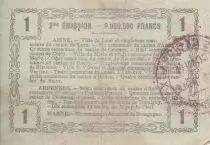 Frankreich 1 Franc - Laon - Regional Coupon - 16-06-1916 - Serial 20