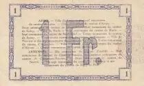 Frankreich 1 Franc - Laon - Regional Coupon - 19-09-1915 - Fourth Serial