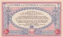 Frankreich 1 Franc - Marseille - Chamber of Commerce - 05-06-1917 - Serial T-R