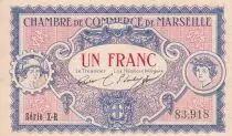 Frankreich 1 Franc - Marseille - Chamber of Commerce - 05-06-1917 - Serial X-R