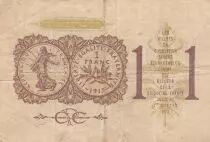 Frankreich 1 Franc - Paris Chamber of Commerce - 1919-1922 - F - Serial A.10