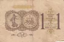 Frankreich 1 Franc - Paris Chamber of Commerce - 1919-1922 - F - Serial A.45
