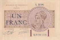Frankreich 1 Franc - Paris Chamber of Commerce - 1920 - S.B96