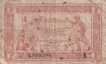 Frankreich 1 Franc - Woman and soldier -  1919 -  Serial S -  F - M.2